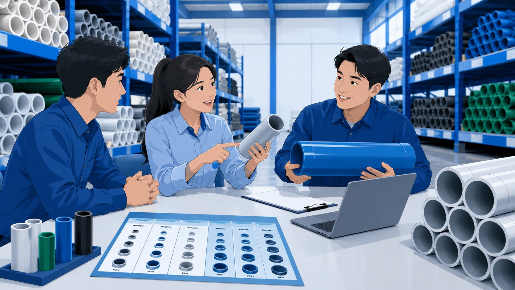 Konsultasi memilih pipa PVC PPR dan HDPE bersama supplier pipa proyek