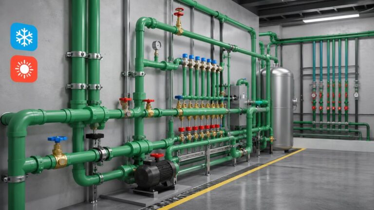 Pipa PPR untuk instalasi air panas dan dingin pada gedung